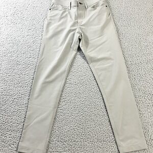 Public Rec Pants Mens 30x32 Gray Everyday Five‎ Pocket Stretch Polyester Spandex